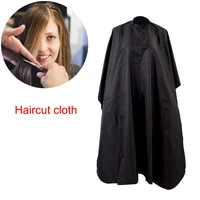 handmade black salon barbers cape gown hairdressing hair cutting waterproof gown cloth wrap protect gown apron hair styling tool