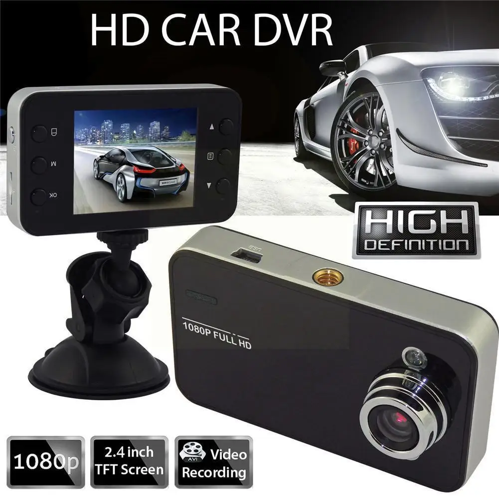 

1 Set IR LED Night Vision Driving Recorder Video Car Electronics Portable 32G 2.4 DVR 1080P Memory Inch Card Car HD TF Came H1A1