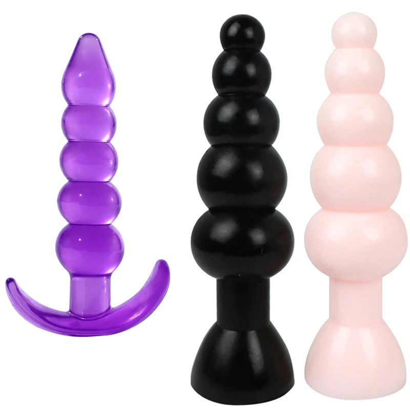 Big Dildo Anal Beads Male Prostate Massage Female Masturbation Anal Butt Plug G-spot Massager Suction Cup Lesbian Anal Sex Toys