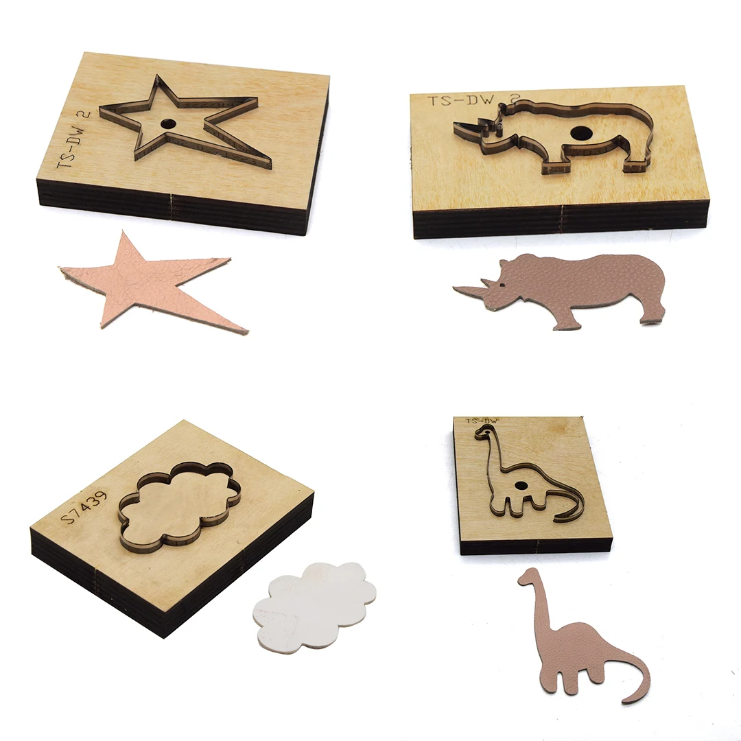 

Japan Steel Blade Rule Die Cut Steel Punch creeping animals dinosaur Cutting Mold Wood Dies for LeatherCrafts 65mm