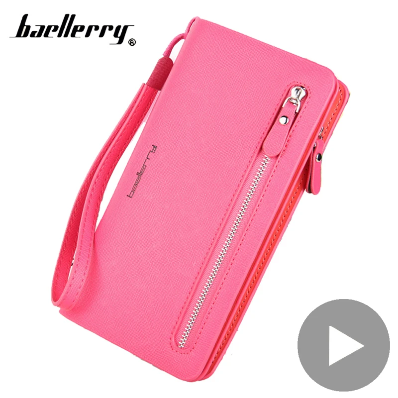 Женский длинный телефон на молнии держатель для карт кошелек клатч сумка девушек