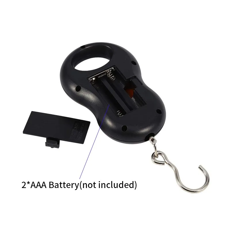 Портативные цифровые мини-весы для багажа 50 кг/10 г электронные весы с ЖК-дисплеем