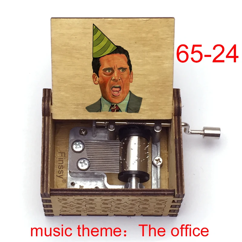 Новейшая деревянная музыкальная шкатулка с рисунком героев офиса Дуайта Джима