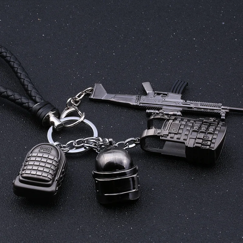 PUBG брелок s популярная игра Eat курица три уровня шлем 98K Sniper grab Подвеска 3 комплекта