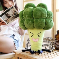 cute multi functional pillow vegetable broccoli plush toys soft comfortable pillows lbv