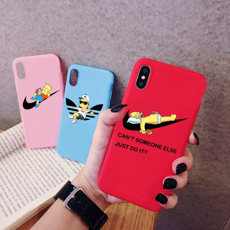 Чехол для телефона с изображением Симпсонов samsung Galaxy Note 10 9 8 Plus матовый