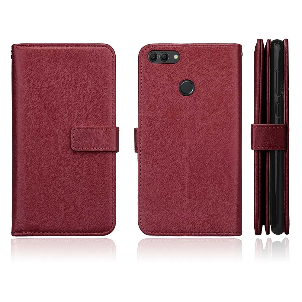 Для huawei P20 Lite Nova 3i 3 2 Y9 Y5 Y6 Y3 V9 Play Enjoy 8 Plus PU кожаный складной чехол бумажник с