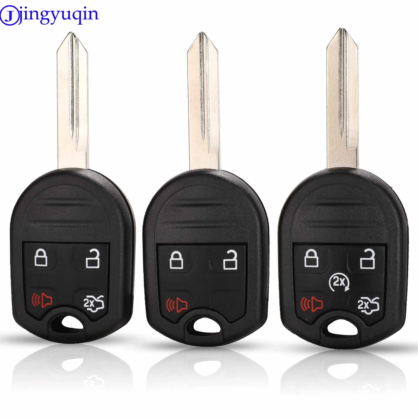 Jingyuqin 10ps дистанционный автомобильный чехол для ключей Fob FORD Expedition Mustang F150 F250-350