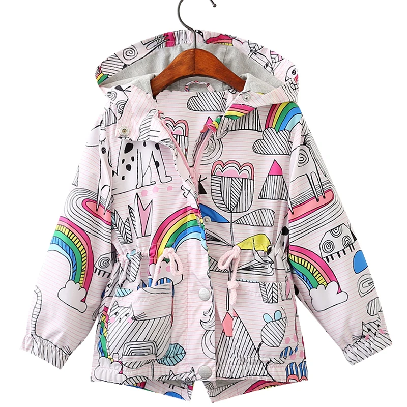 Детские пальто 2020 г. Весенние модные и куртки для девочек Детская верхняя одежда