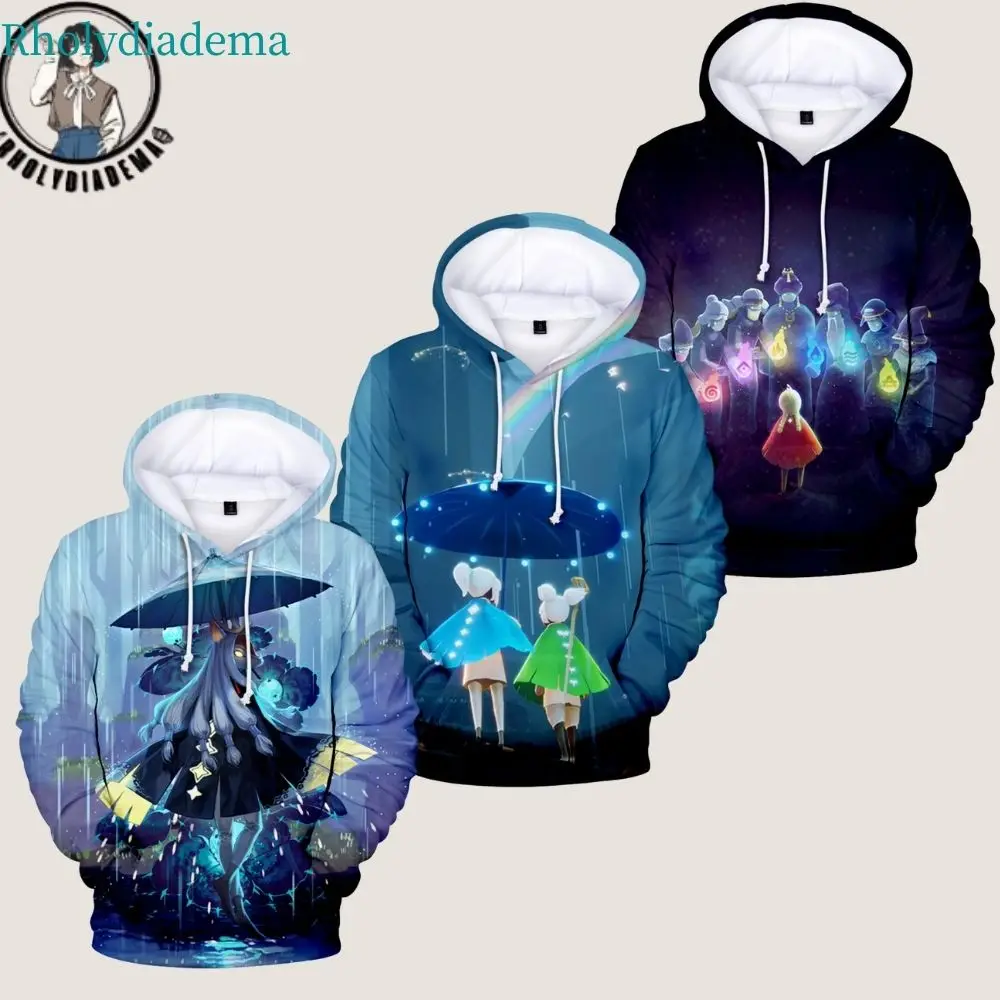 

Детские светильник лые толстовки с 3D-принтом неба, Детская толстовка, детская одежда с аниме, детский Легкий свитшот