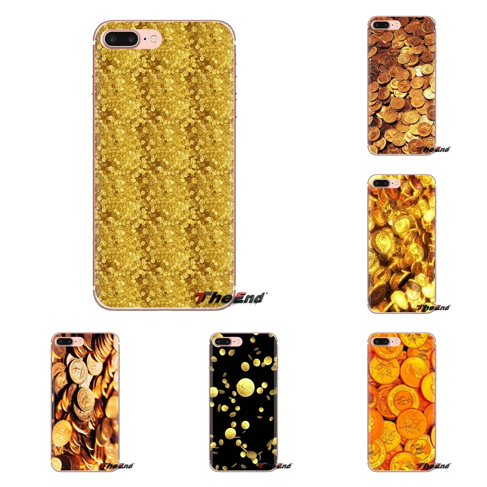 Золотые монеты коллаж прозрачный мягкий чехол Чехлы для Huawei NOVA 2 3 2i 3i Y6 Y7 Y9