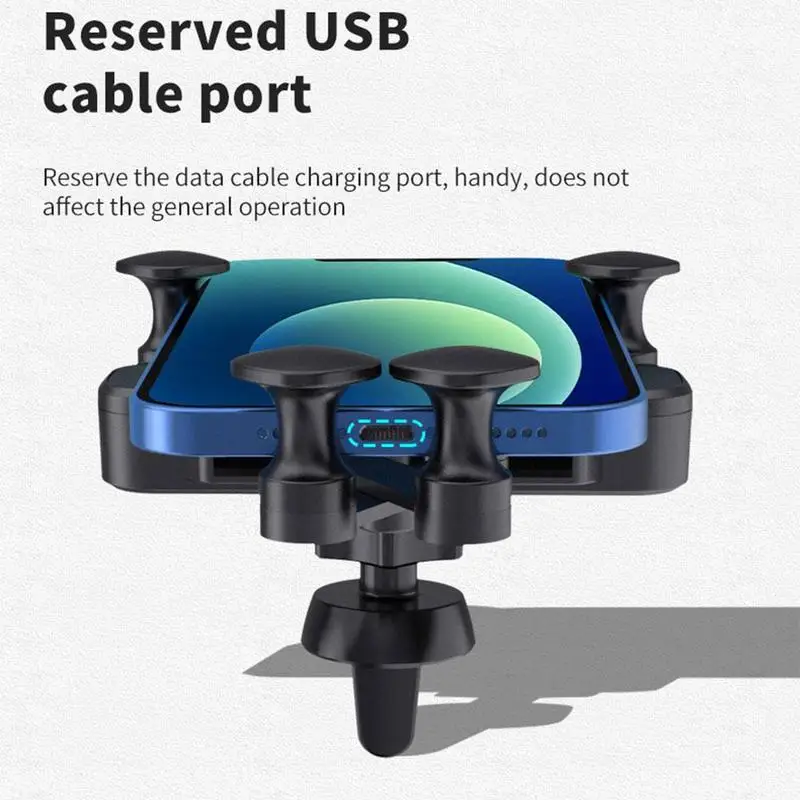 

Car Elastic Telescopic Bracket Elastic Telescopic Invisible Holder Mobile B Ventilation Phone Mobile Unit Car Hole Mount Gr D5P5