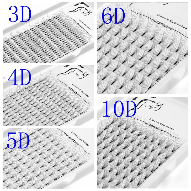 Накладные ресницы C/D объемные норковые для наращивания накладные макияжа