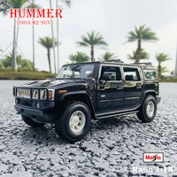 maisto 118 hummer h2 static simulation die casting alloy model car toy collection gift off road suv alloy car model