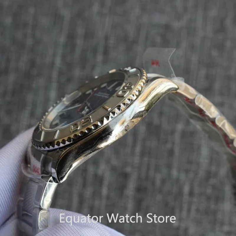 

40Mm Men Automatic Mechanical Watch Sapphire Crystal Luminous Waterproof Stainless Steel Men's Golden Wristwatches Male Clock