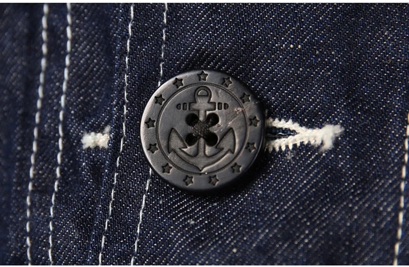 Винтажный Bronson 1930s USN Dungaree Smock Submariner пуловер парка свободная посадка