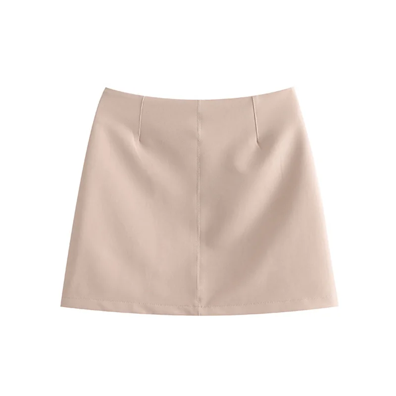 

2021 New Spring Women Skrit Solid Split Above Knee Skirt Chic Lady Fashion Casual Women Clothes