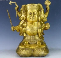ym 1019 pure copper japan god of wealth black god god of wealth furnishings