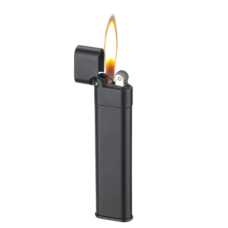 Windproof Mini Metal Cigarette Petroleum Kerosene Lighters Grinding Wheel Lighter Flame Gadgets for Men Smoking Accessories | Дом и сад