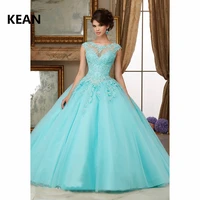 pink quinceanera dresses cap sleeve red ball gown tulle appliques sweet 16 dresses blue quinceanera dress