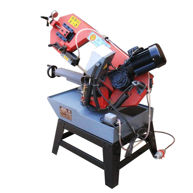 45 degree cutting angle horizontal small cutting sawing machine household desktop woodworking portable metal band saw