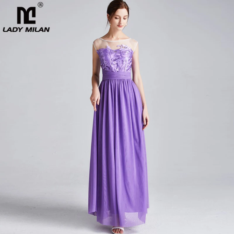 

Женские модельные платья без рукавов с круглым вырезом и вышивкой в стиле пэчворк, соблазнительные тюлевые длинные модные повседневные пла...