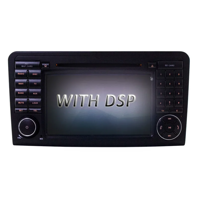 WITH DSP LJDA 2 Din Android 9,0 Автомагнитола для Mercedes Benz ML CLASS W164 ML350 ML300 Автомобильный мультимедийный плеер стерео аудио gps DVD wifi DSP - Цвет: WITH DSP