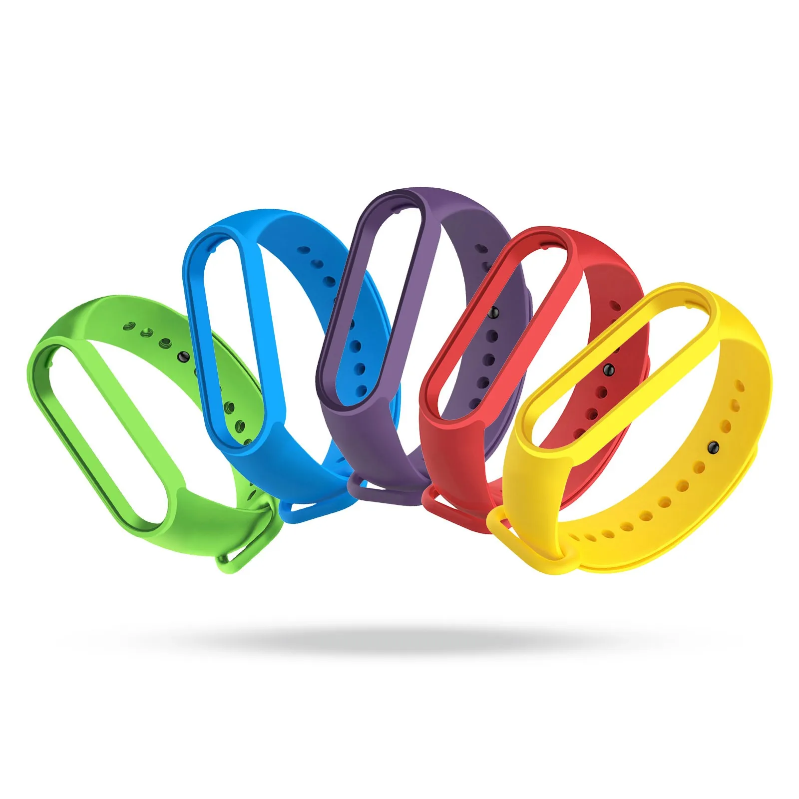 

Hot Sale Silicone Wristband Bracelet For Xiaomi Mi Band 6 Watch Replacement Accessories Sport Style Tpu Material