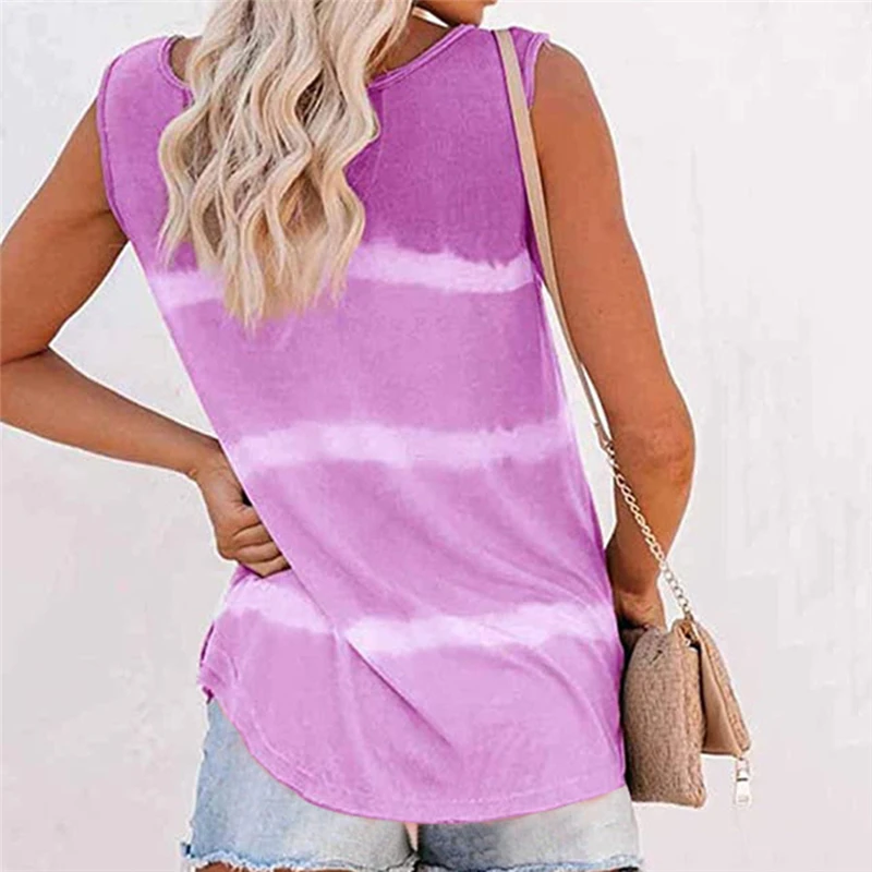 

2020 Women Fashionable Temperament Woman V-neck T-shirt Loose Casual T-shirt Sleeveless Vest Shirt Ladies Elegant