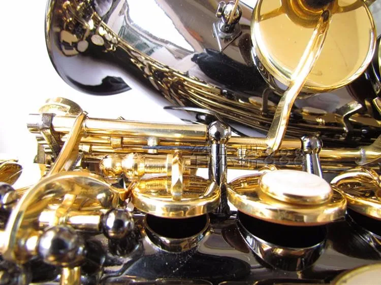 Саксофон сопрано новый черный никель золото стандартная латунная скульптура BB Sax
