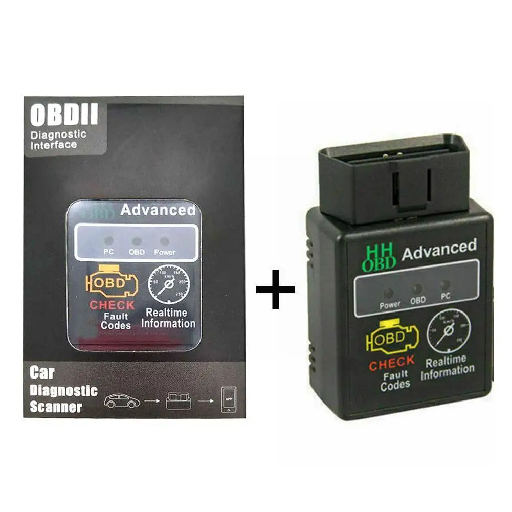 Диагностический инструмент Hhobd Elm327 V2.1 V1.5 Bluetooth Супер Мини Elm 327 Obd2 Can-bus сканер Hh Obd