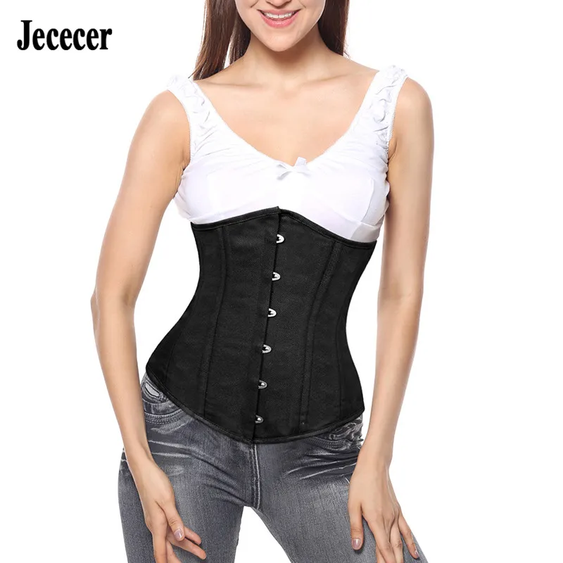 Jececer Пояс для похудения Cincher Underbust Корсет женщин Женские скоросшиватели и