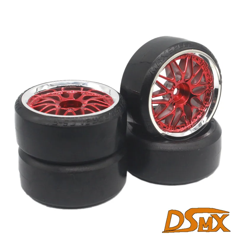 4 шт. RC 1:10 Дрифт Автомобильные пластиковые колесные диски и шины для HSP
