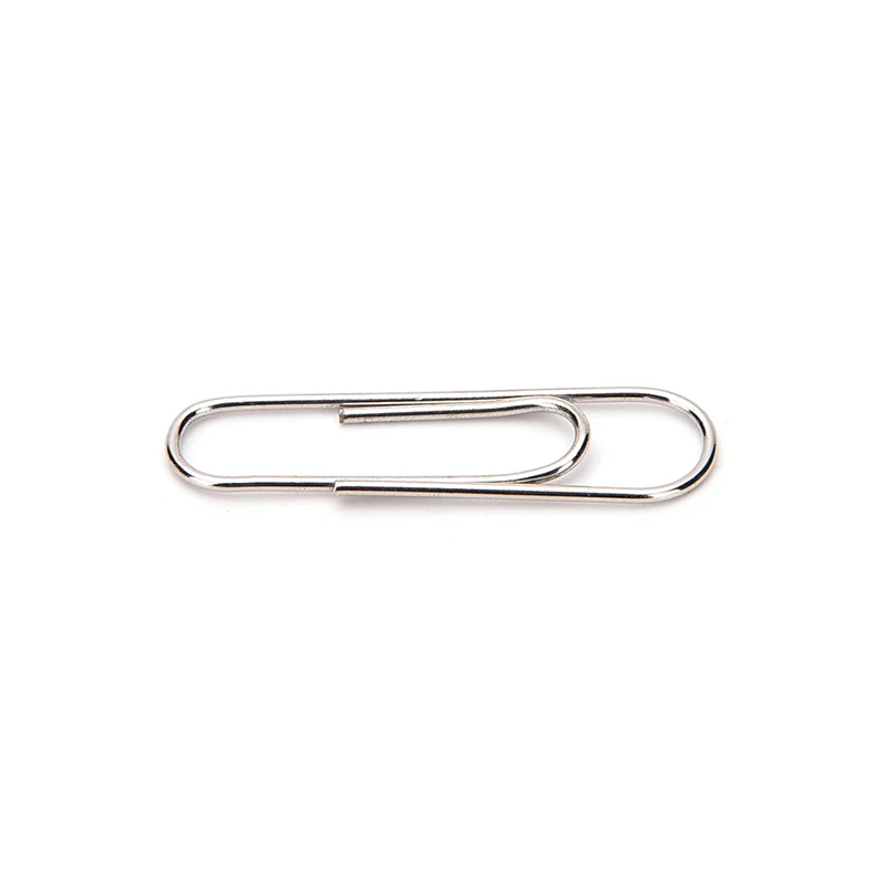 Новые офисные Простые Стальные бумажные зажимы 29 мм металлические серебряные 80