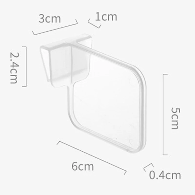 

4 PCS Refrigerator Storage Partition Board Snap-type Shelf Transparent Color Classification Sorting Partition