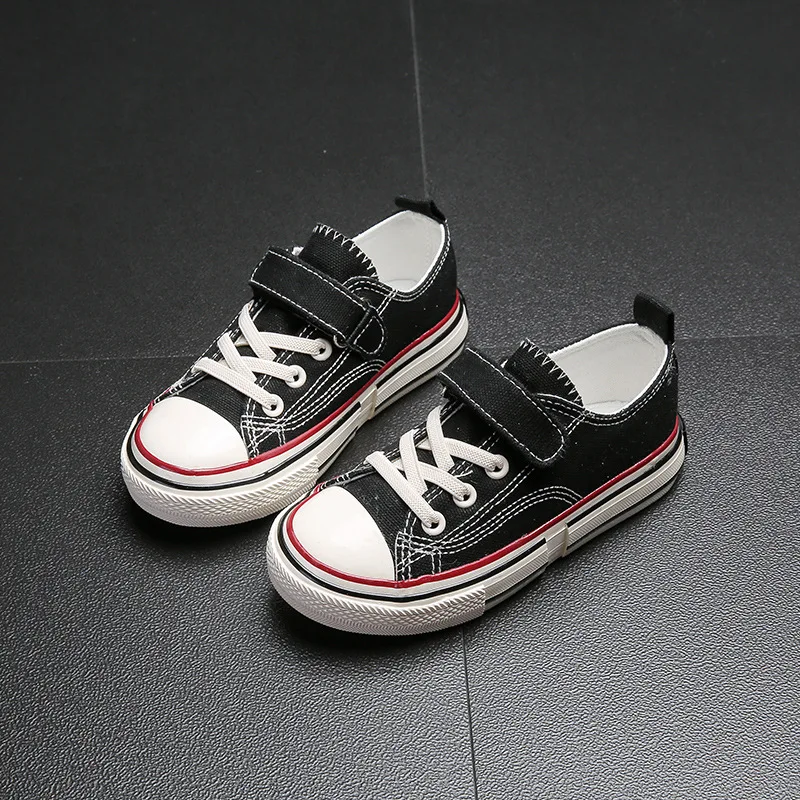 

Children's shoes canvas shoes 2020 autumn new boys low-top casual shoes Korean version of the big children's Hook&Loop sneakers