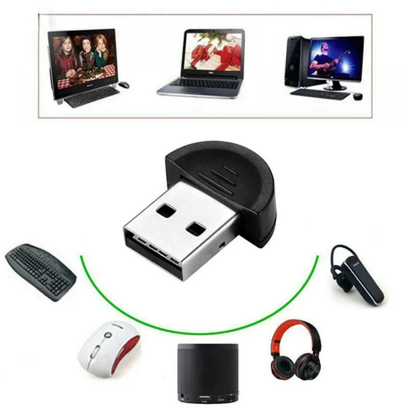 Mini USB 2.0/1.0 For Bluetooth V2.0 EDR Receiver Wireless Adapter PC Keyboard Mouse Headset Speaker | Компьютеры и офис