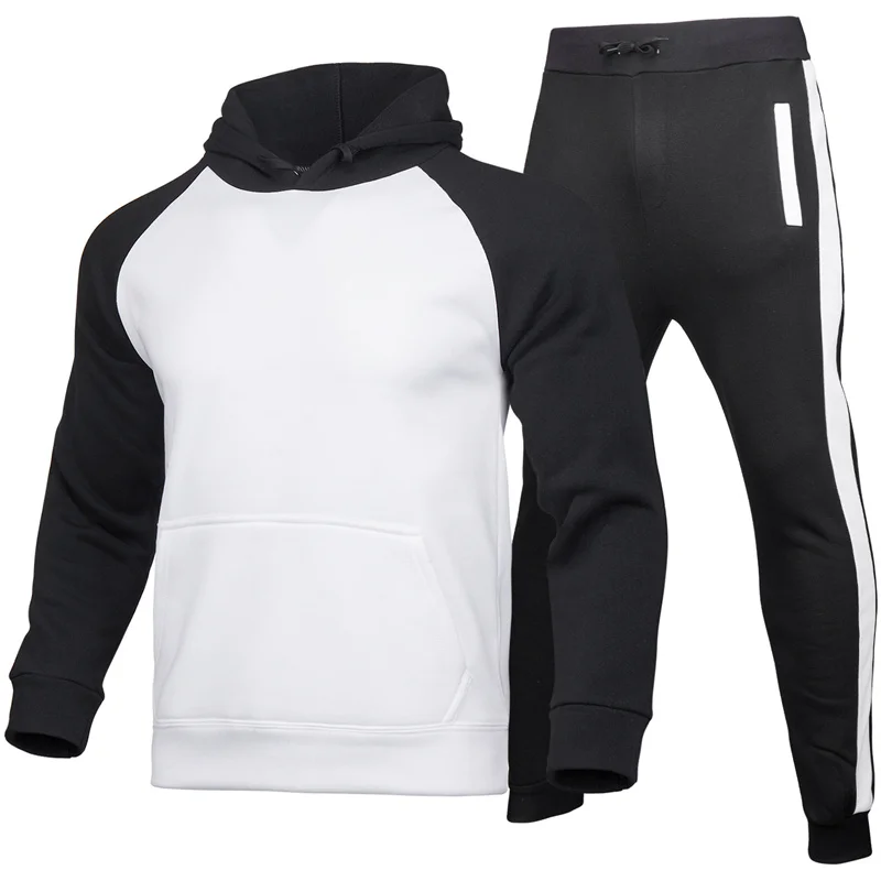 

The new model 2021 sports dress for men casual sports cotton hooded men wearing color s