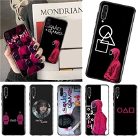 squid game phone case for samsung a40 a50 a51 a71 a20e a20s s8 s9 s10 s20 plus note 20 ultra 4g 5g