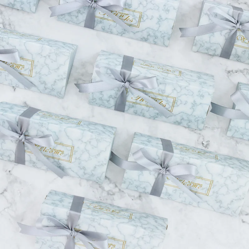 Новинка мраморные свадебные подарочные коробки для шоколада бумажная коробка