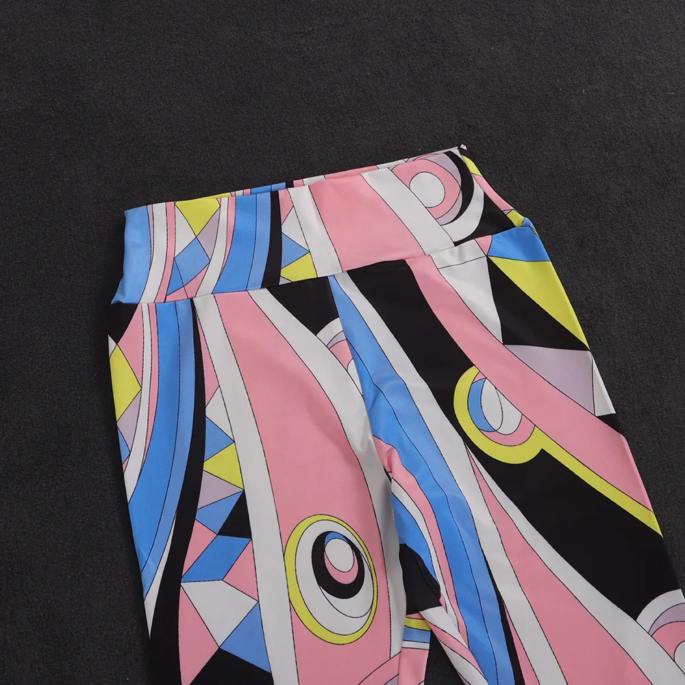 

2021 Summer Beach Vacation Casual Bikini Set Mesh Print Bodysuits, One Batsuit + Leggings Second Set Women