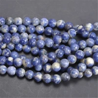 natural stone beads round sodalite bead for making jewelry 4 6 8 10mm