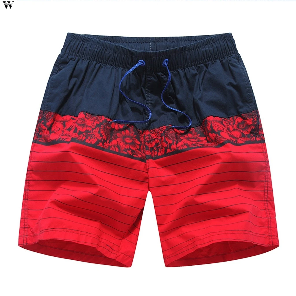 Мужские Летние плавки пляжные шорты быстросохнущие купальники с подкладкой и
