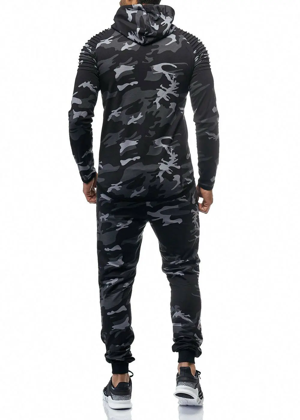 ZOGAA Men's Camouflage Tracksuit Hoodies+Sweatpants 2 Piece Sports Suit Large Size Fashion Sportswear Casual Men | Мужская одежда