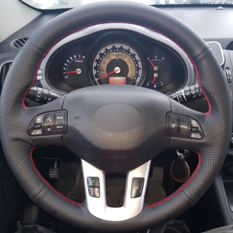 Замшевая оплетка для руля Kia Sportage 3 2011-2014 2015 Ceed Cee ɽ 2010-2012 | Автомобили и мотоциклы
