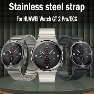 22mm stainless steel bracelet for huawei watch 3 gt 2 pro ecg strap for samsung galaxy watch 46mm gear s3 s2 ceramic strap free global shipping