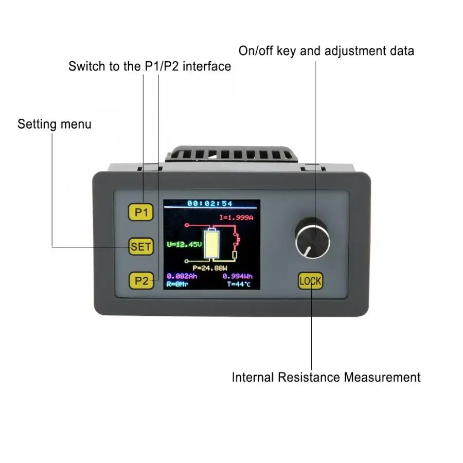 Регулируемый Модуль электронной нагрузки постоянного тока 30 Вт 5 А тестер