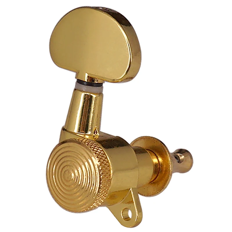 3r3l gold gesperrt string tuner tuning peg schlüssel maschine köpfe halbkreis taste für akustische elektrische gitarre schloss schaller