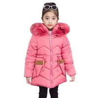 girls thicken long outerwear loose padded puffer jackets winter solid coat hooded down tops teen warm cotton clothes with pocket