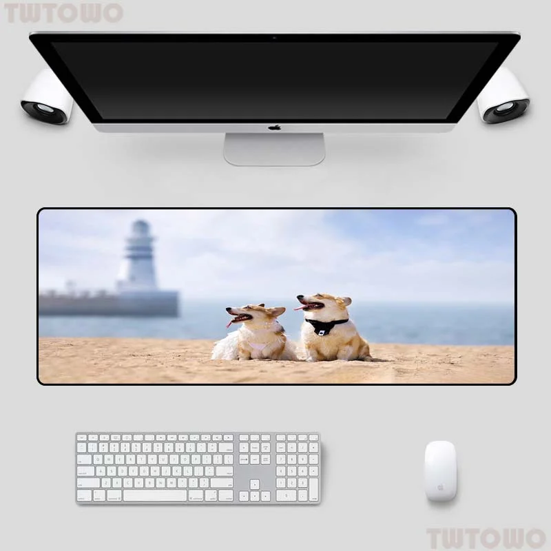 

Коврик для мыши, домашний игровой компьютер, HD большой коврик для мыши, коврик для клавиатуры, коврики для мыши, симпатичный корги, натуральн...